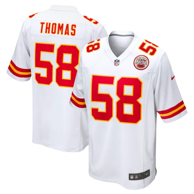 mens nike derrick thomas white kansas city chiefs retired player game jersey